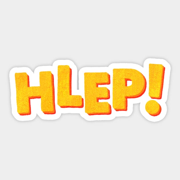 Help? Sticker by Surplusweird